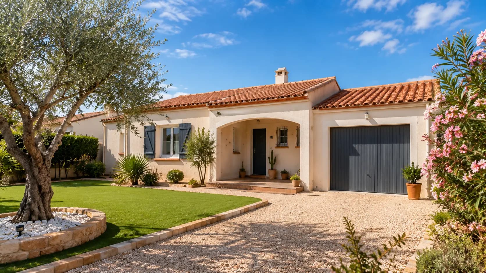 Villa avec jardin paysagé